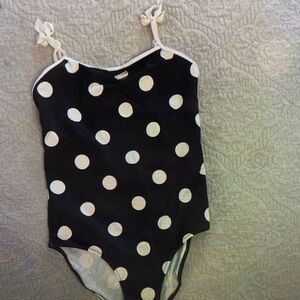 Black and White Polka Dot Swimsuit